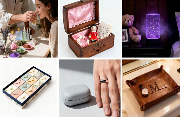 A curated collection of thoughtful and personalized gifts for a girlfriend.