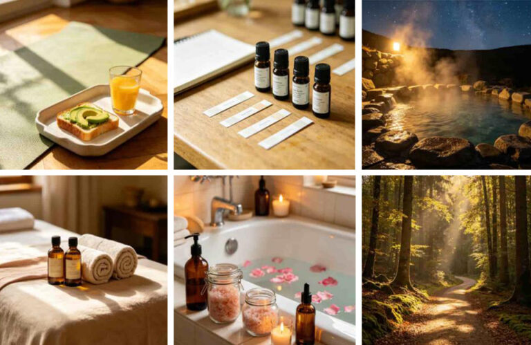 Collage of experience gifts for girlfriend