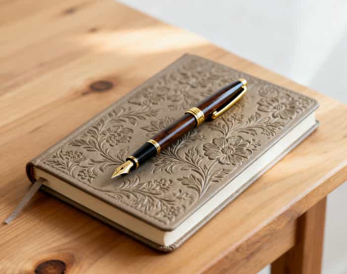 Elegant journal and pen set, a thoughtful gift for writing