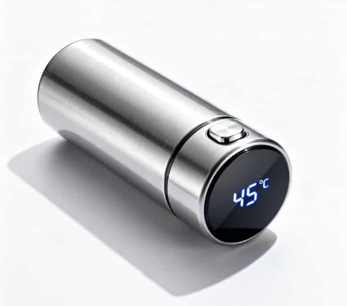 Smart temperature control tumbler display
