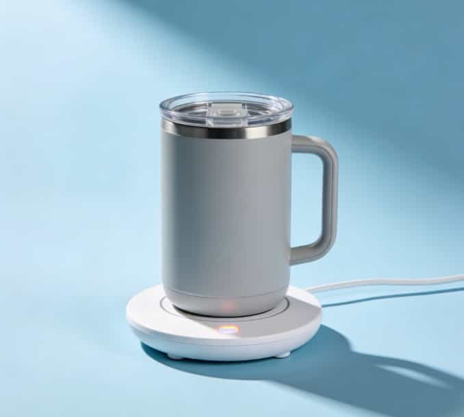 Auto-stirring smart mug for coffee or tea