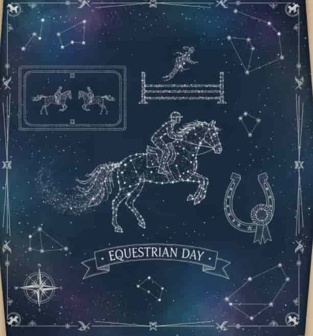 Constellation map of special equestrian day