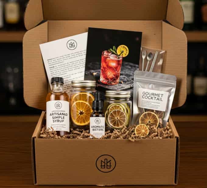 Craft cocktail ingredient subscription kit