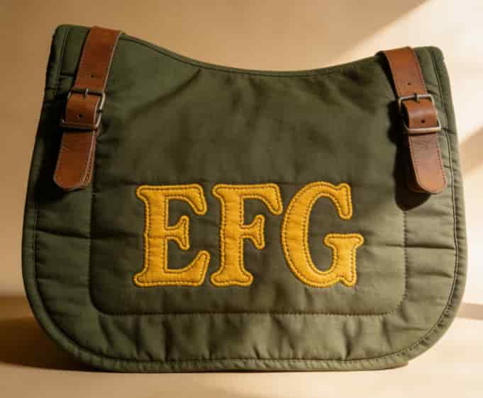 Monogrammed saddle pad personalized gift
