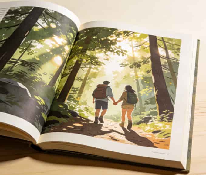 Personalized adventure book for Valentine's Day