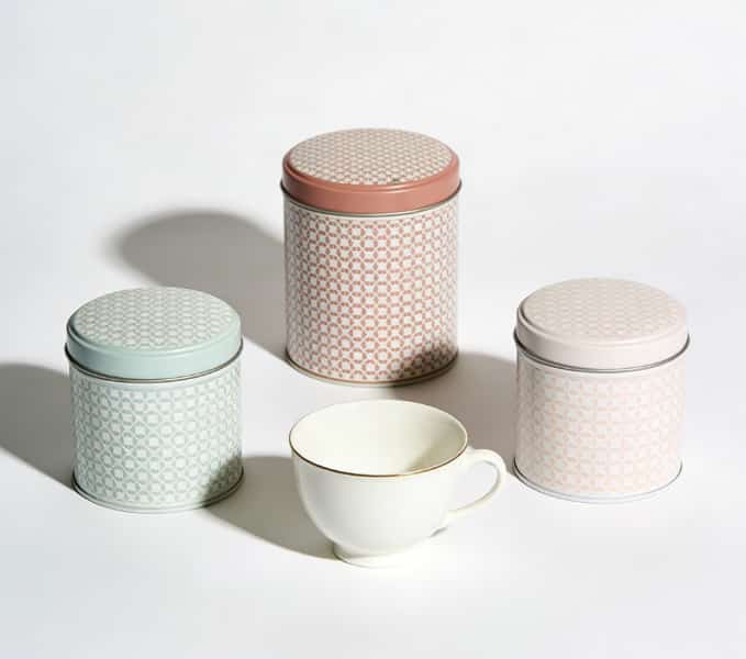 Curated box of specialty tea tins