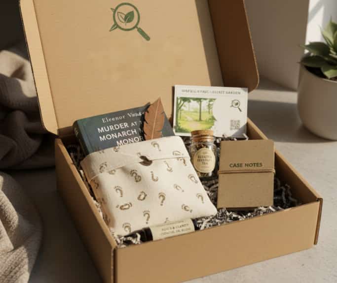 Sustainable mystery book subscription box