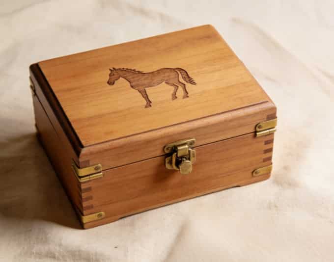 Voice recording keepsake box horse sounds