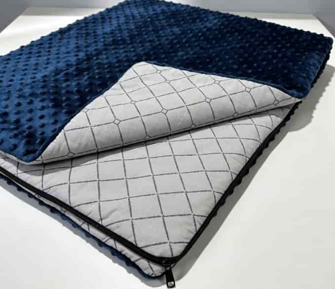 Weighted blanket with removable washable cover