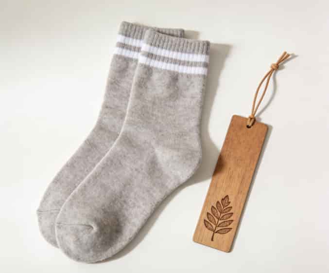 Cozy reading socks and bookmark gift