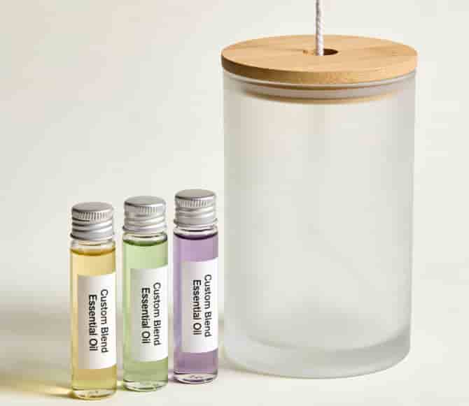 Essential oil diffuser set with custom blends