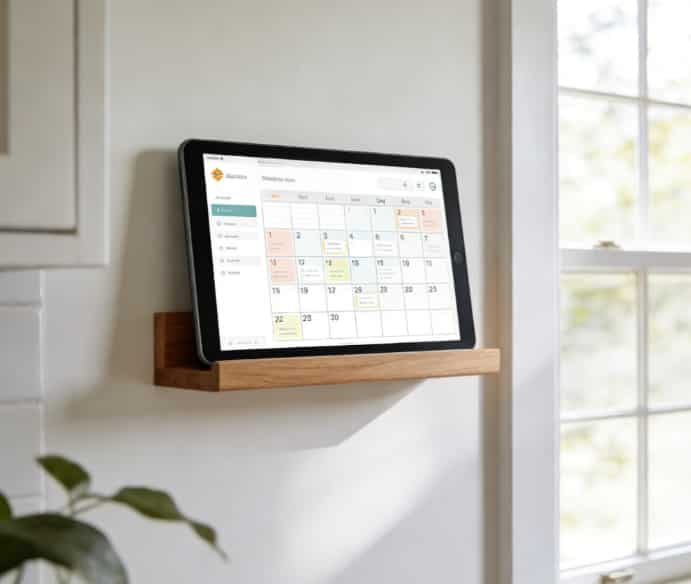Digital family command center tablet