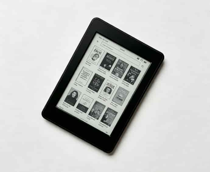E-reader with preloaded books