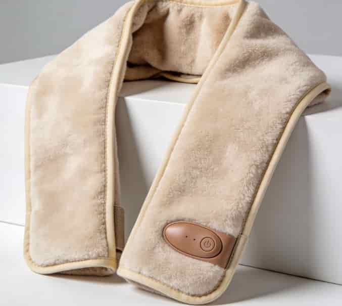 Heated massage shawl for relaxation