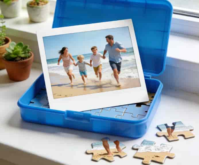Personalized photo jigsaw puzzle