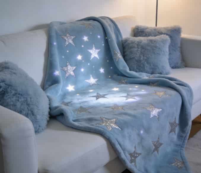 Star projection blanket cozy gift