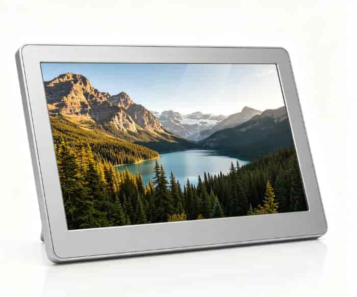 Wi-Fi digital photo frame preloaded with shared memories